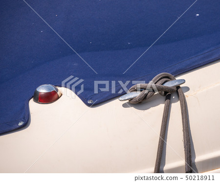 dock cleat on the side of a boat dock cleat on the side of a boat 50218911