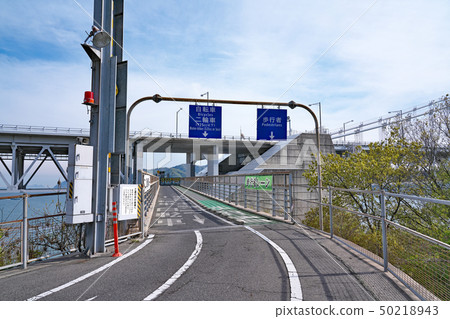 [Innoshima Bridge (pedestrian/bicycle/moped road)] Tachibana, Mukojima Town, Onomichi City, Hiroshima Prefecture 50218943