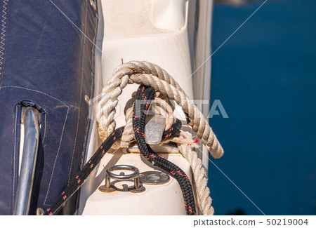 dock cleat on the side of a boat dock cleat on the side of a boat 50219004