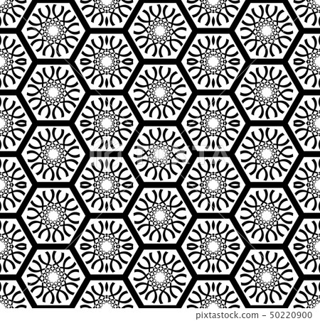 Seamless hexagons pattern. Geometric texture. 50220900