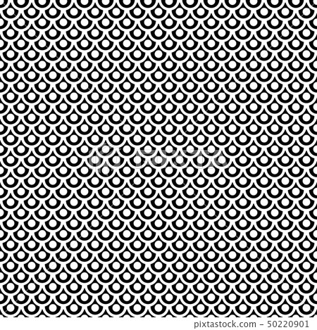 Seamless pattern in fish scale design. 50220901