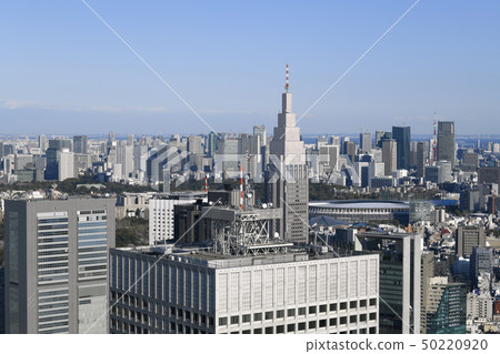 日本的東京都市風景我想看到新的國家體育場等。 50220920