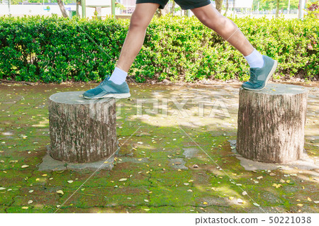 running feet male in runner jogging exercise  50221038