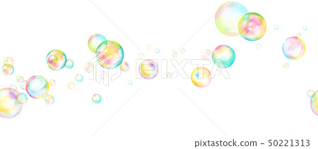 Soap bubble flowing in the wind - Stock Illustration [50221313] - PIXTA