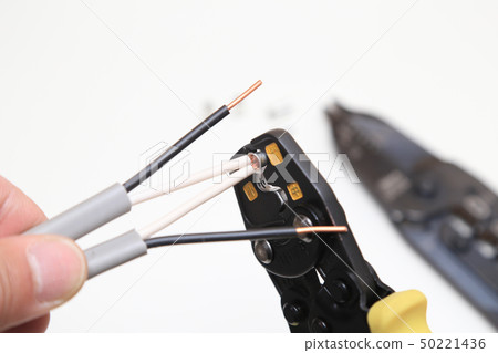 Electrical work image Cable connection work Electrical work image Cable connection work 50221436