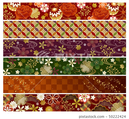 Japanese Pattern Line Fall Winter - Stock Illustration [50222424] - PIXTA