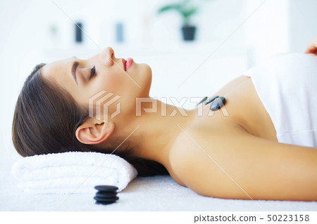 Beauty and Care. Pure and Young Skin. Cosmetologist Makes Face M 50223158