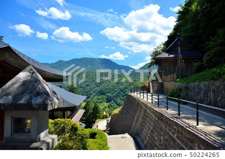 在Tohoku，Yamagata，Yamadera，Hosuzan Tateishi前面傳播的寧靜的風景，接近（2） 50224265
