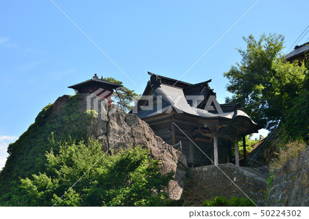 從Tohoku，Yamagata，Yamadera，Kozuruzan Tateishi和接近的開放大廳看 50224302