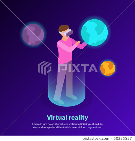 Augmented Reality Isometric Background  50225537