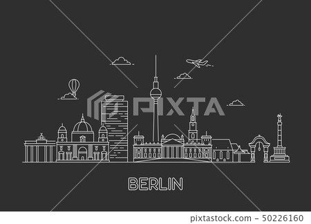 Berlin skyline. Vector illustration 50226160