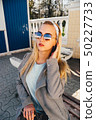 young woman in city 50227733