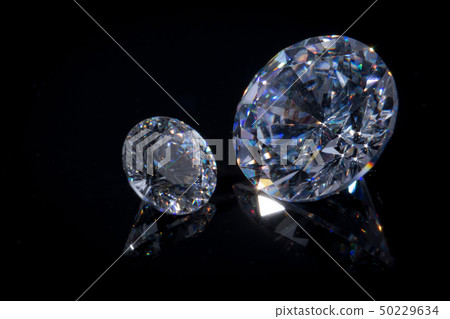 Extremely close-up of two beautiful crystals 50229634