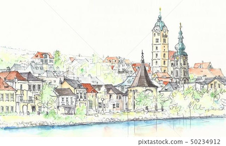 Streets of World Heritage-Bachau, Austria 50234912