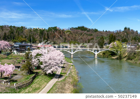 [Yamagata Oe Town]古老的三頂拱橋是一座現代土木工程遺產 50237149