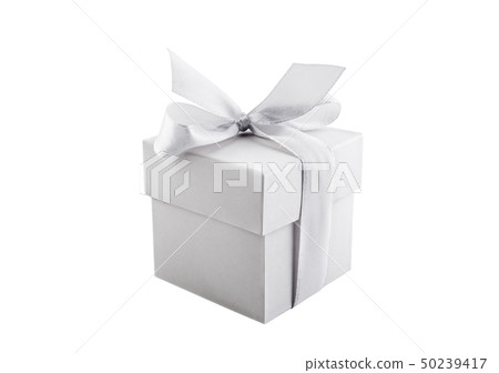 Small white present box isolated on white 50239417