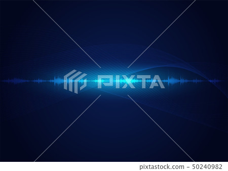 line soundwave abstract background 50240982