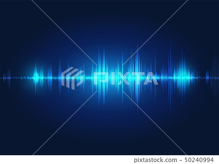 line soundwave abstract background 50240994