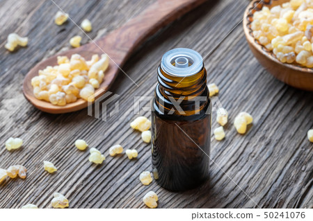 A bottle of frankincense essential oil  50241076