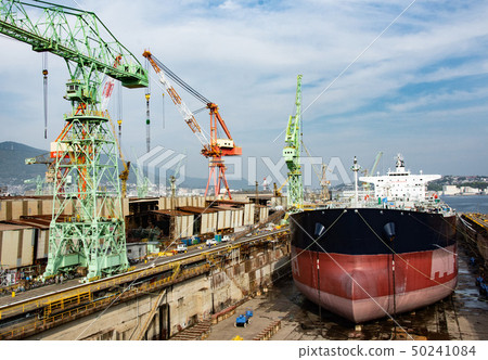 Shipbuilding industry and jib crane 50241084