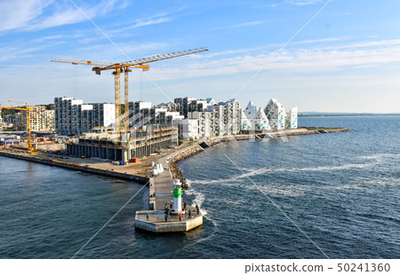 Construction site at the harbor of Aarhus, Denmark Construction site at the harbor of Aarhus, Denmark 50241360
