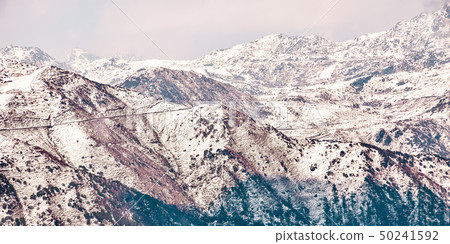 Mountain top at sunny day. Beautiful landscape 50241592