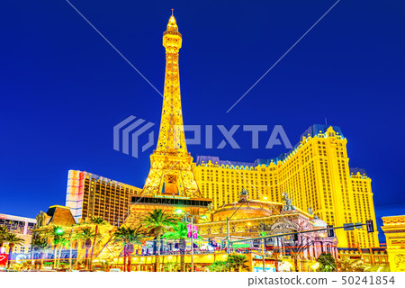 Main street of Las Vegas-is the Strip in evening Main street of Las Vegas-is the Strip in evening 50241854