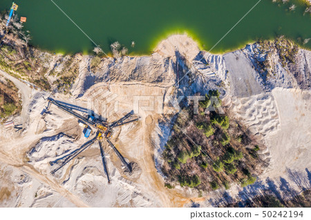 Aerial view to the open mine 50242194