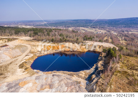 Aerial view to the open mine 50242195