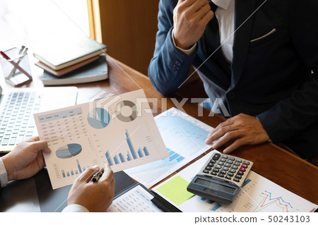 Professional Business partner team discussing on Professional Business partner team discussing on 50243103