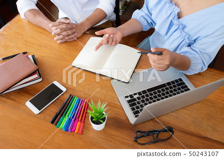 Group of young people learning studying lesson in Group of young people learning studying lesson in 50243107