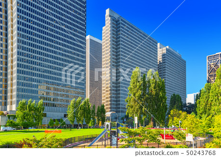 View of downtown from the Embarcadero street,  San 50243768