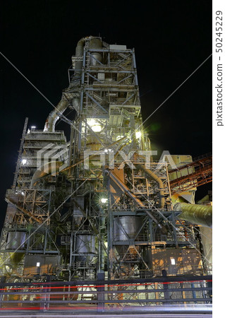 Factory night view of Tsukumi City 50245229