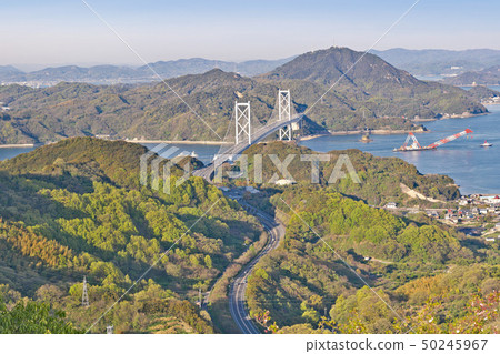 [Shiratakiyama天文台（Shimanami Kaido Innoshima Ohashi）]（高分辨率版本）廣島縣尾道市Inoshima Shigei鎮 50245967
