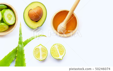 Natural ingredients for homemade skin care. Natural ingredients for homemade skin care. 50246074