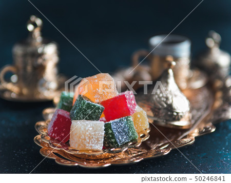 Turkish delight and turkish coffee 50246841