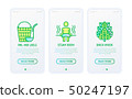 Spa, sauna thin line icons set 50247197