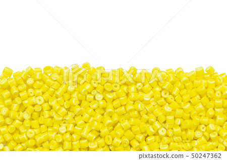 yellow plastic resin ( Masterbatch ) isolated on 50247362