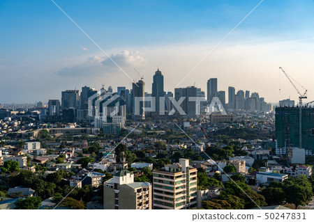 Philippines · BGC Skyscraper Evening view 50247831