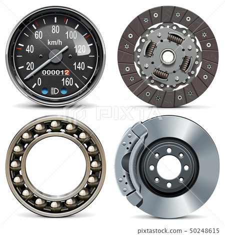 Vector Round Car Parts 50248615