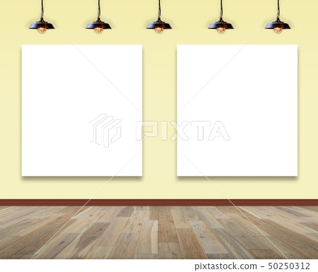 Poster hanging in room for information message 50250312