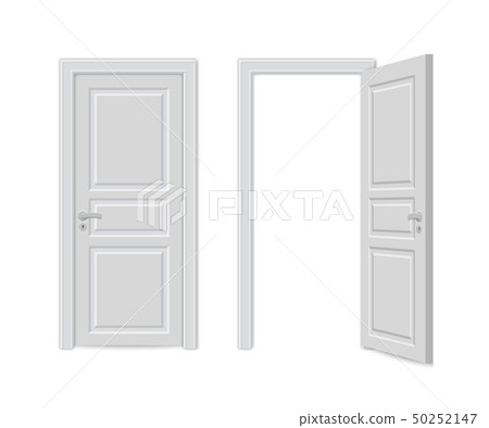 Open and close realistic door 50252147