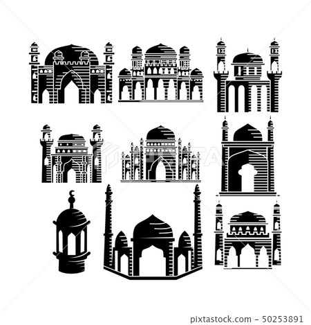 Mosque icon vector Illustration design template Mosque icon vector Illustration design template 50253891