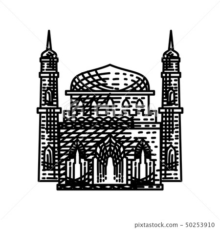 Mosque icon vector Illustration design template 50253910