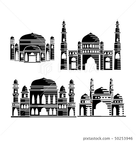 Mosque icon vector Illustration design template Mosque icon vector Illustration design template 50253946