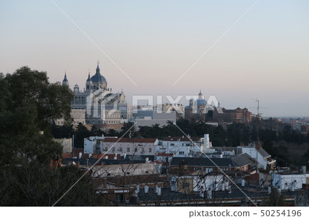 Almudena Cathedral taken from the scenic hills Almudena Cathedral taken from the scenic hills 50254196