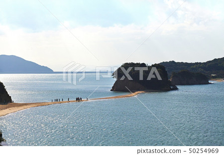 [小豆島，旅遊景點]天使之路（天使無政府狀態）因潮汐變化而中斷 50254969