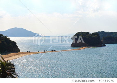 [小豆島，旅遊景點]天使之路（天使無政府狀態）因潮汐變化而中斷 50254970