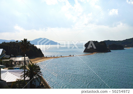 [小豆島，旅遊景點]天使之路（天使無政府狀態）因潮汐變化而中斷 50254972