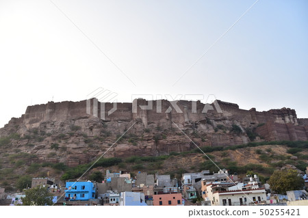 Rajasthan, India India's Mehrangarh Fort Jodhpur A beautiful city with blue buildings Rajasthan, India India's Mehrangarh Fort Jodhpur A beautiful city with blue buildings 50255421